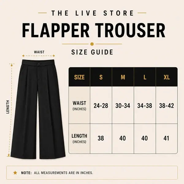 WHITE FLAPPER TROUSER