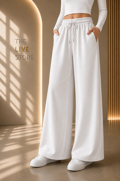 WHITE FLAPPER TROUSER