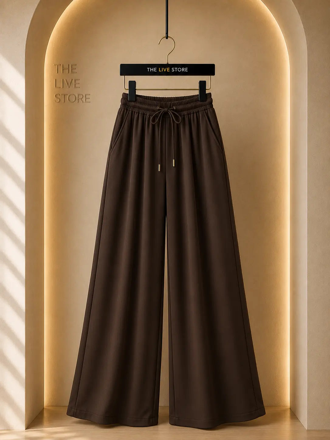 DARK BROWN FLAPPER TROUSER