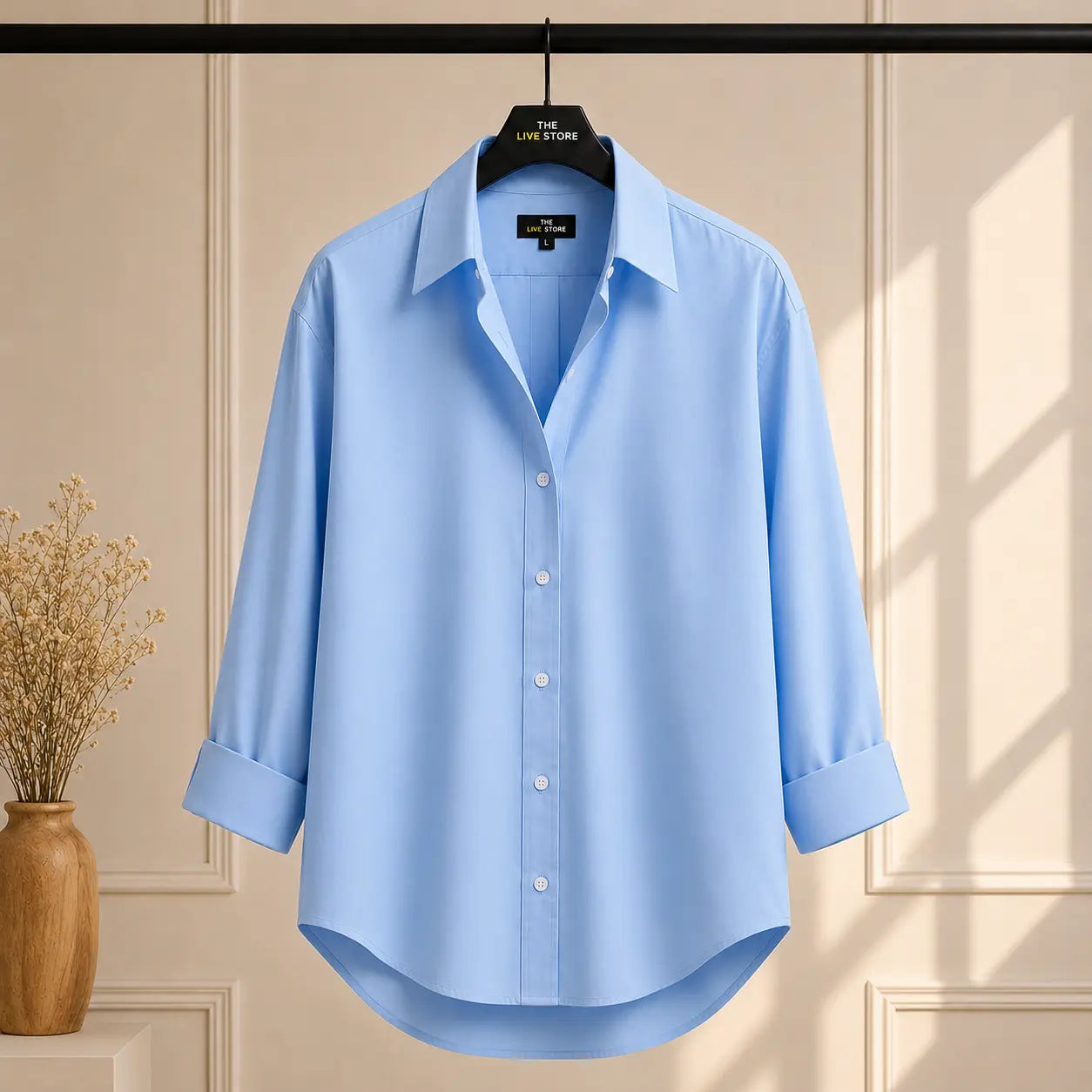 SKY BLUE BUTTON DOWN SHIRT The Live Store