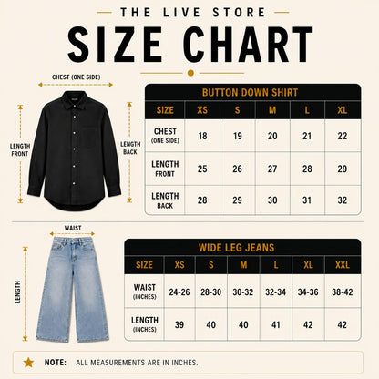 DUO PACK (BOTTLE GREEN BUTTON DOWN SHIRT & SKY BLUE WIDE LEG JEANS) The Live Store