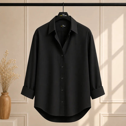 BLACK BUTTON DOWN SHIRT The Live Store