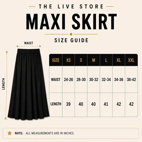 DARK BROWN MAXI SKIRT