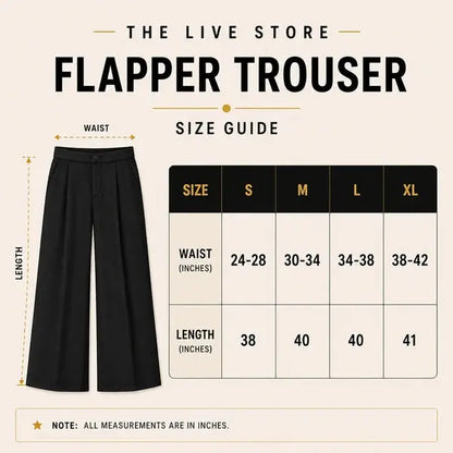 WHITE FLAPPER TROUSER